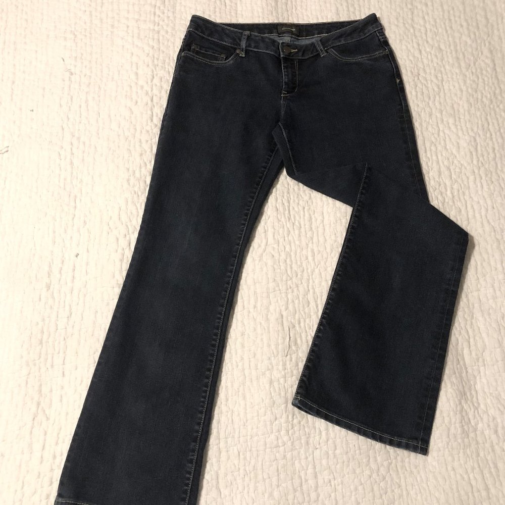 CLEARANCE Denver Hayes Mid Rise Stretch Boot Cut Dark Wash Size 10 Jeans